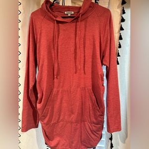 Amazon Brand- Pink- Large lightweight maternity hoodie